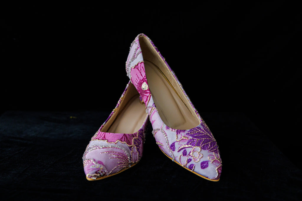 Royal Petal Pumps