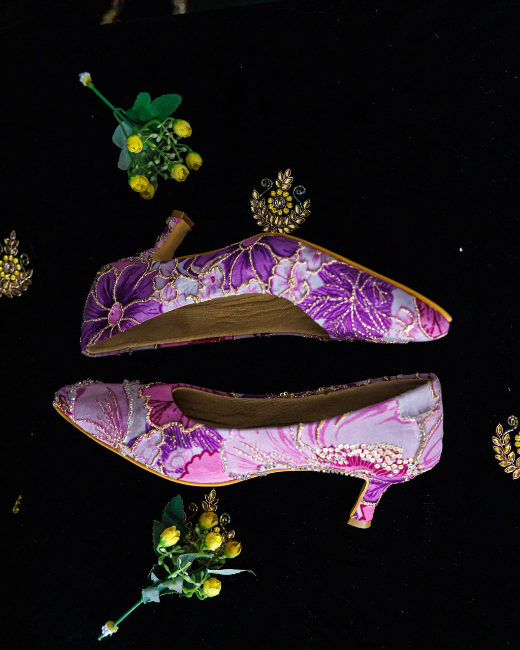 Royal Petal Pumps