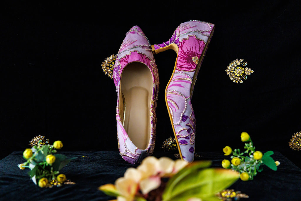 Royal Petal Pumps