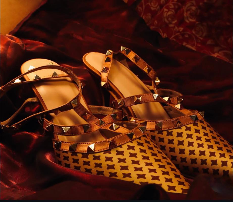 The Ember Glow Satin Pump