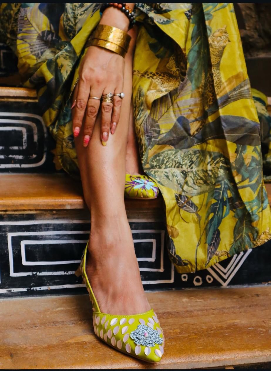 The Copper Tapestry Studded Pump