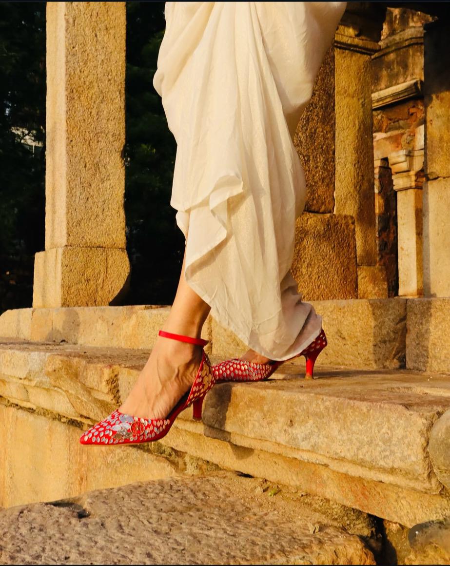 The Rani Ruby Embellished Pump