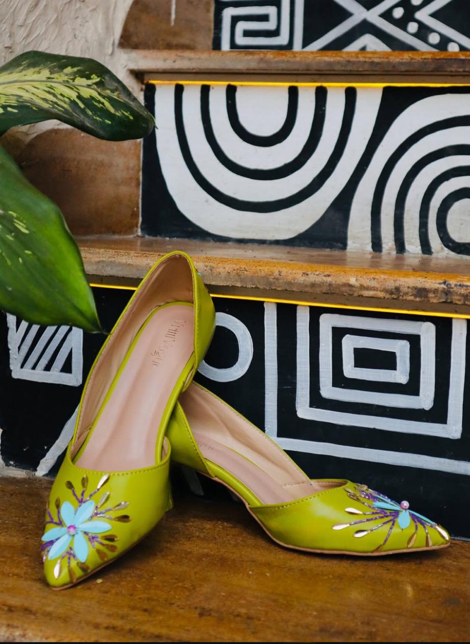 The Copper Tapestry Studded Pump