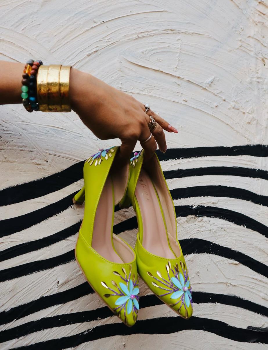 The Copper Tapestry Studded Pump